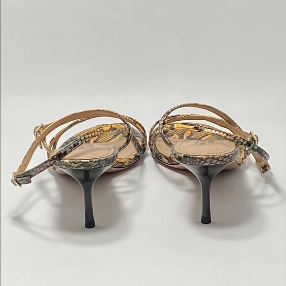 Aquazzura Carolyne Snakeskin Strappy Sandals size 36.5 - Picture 8 of 12